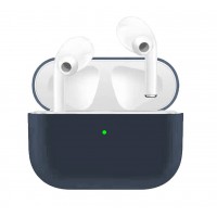 Чехол для Airpods Pro Ultrathin Silicon case Grey Blue
