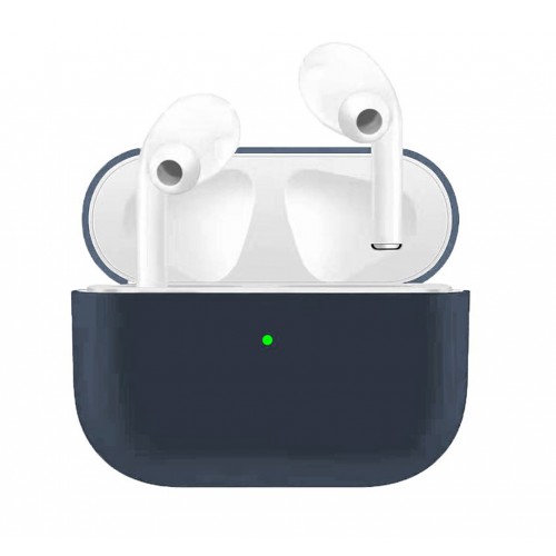 Чехол для Airpods Pro Ultrathin Silicon case Grey Blue