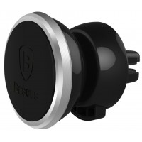 Автодержатель Baseus 360-degree Rotation Magnetic Car Air Vent Mount Holder Silver