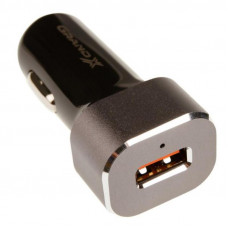 Автомобильное зарядное устройство Grand-X QC Black (CH-27TC) + кабель USB Type C