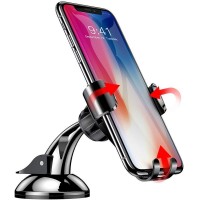 Автодержатель Baseus Osculum Type Gravity Car Mount Black/Silver