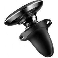Автодержатель Baseus Magnetic Air Vent Car Mount Holder with cable clip Black