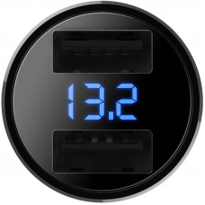 Автомобильное зарядное устройство Rock H2 Car Charger with Digital Display 3,4 A Silver