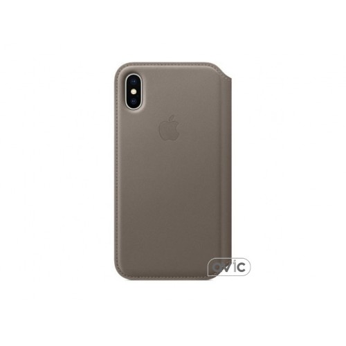 Чехол для Apple iPhone X Leather Folio Taupe (MQRY2)