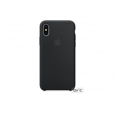 Чехол для Apple iPhone X Silicone Case Black Copy