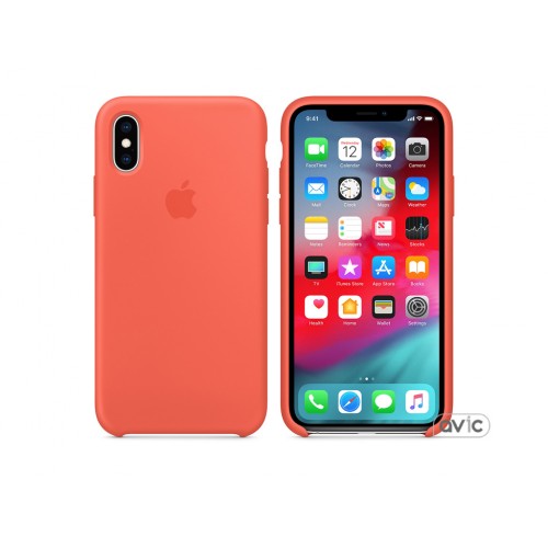 Чехол для Apple iPhone XS Silicone Case Nectarine Copy