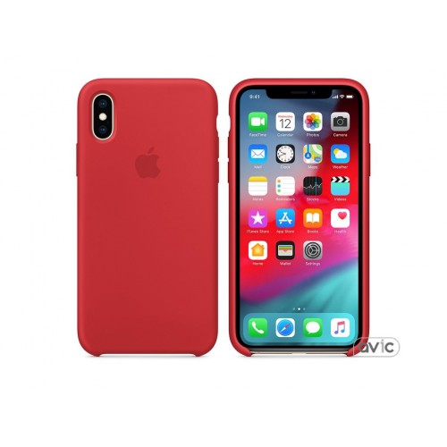 Чехол для Apple iPhone XS Silicone Case PRODUCT RED Copy