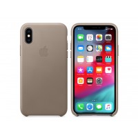 Чехол для Apple iPhone XS Leather Case Taupe Copy