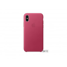Чехол для Apple iPhone X Leather Case Pink Fuchsia (MQTJ2)