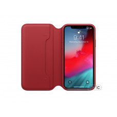 Чехол для Apple iPhone X Leather Folio Berry (MQRX2)