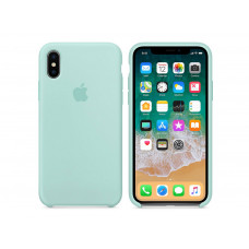 Чехол для Apple iPhone X Silicone Case Marine Green Copy