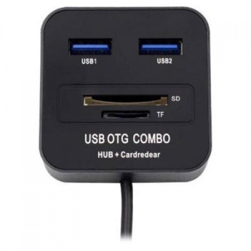 Концентратор Lapara LA-MicroUSB-OTG-HUB-CR black