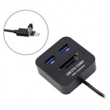 Концентратор Lapara LA-MicroUSB-OTG-HUB-CR black
