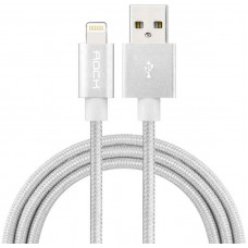 Кабель Rock Charge & Sync round Lightning Cable II 0,3 m White