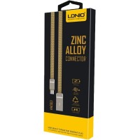 Кабель LDNIO LS20 Micro cable 1m Gold