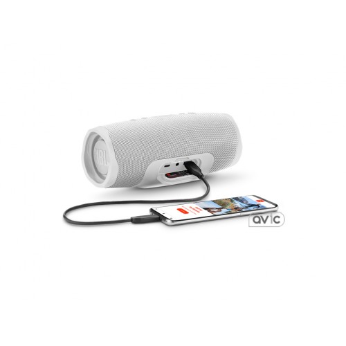 Колонка JBL Charge 4 White (JBLCHARGE4WHTAM)