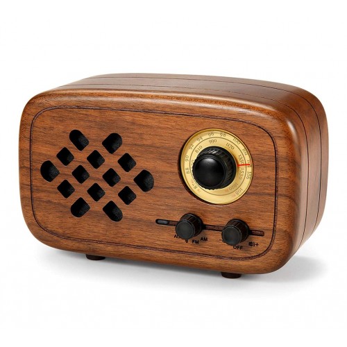 Колонка Rerii Retro FM Radio RW-01 (Walnut Wood)