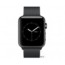 Apple Watch Series 2 38mm Space Black Stainless Steel Case with Space Black Milanese Loop (MNPE2)
