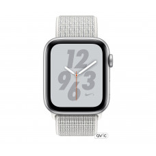 Apple Watch Nike+ Series 4 (GPS) 44mm Silver Aluminum Case with Summit White Nike Sport Loop (MU7H2)