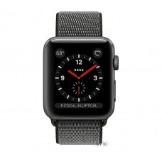 Apple Watch Series 3 (GPS + Cellular) 38mm Space Gray Aluminum w. Dark Olive Sport L. (MQJT2)