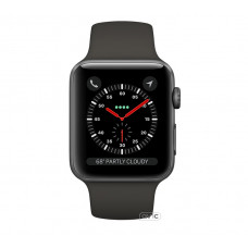 Apple Watch Series 3 (GPS + Cellular) 38mm Space Gray Aluminum w. Gray Sport B. (MR2W2)