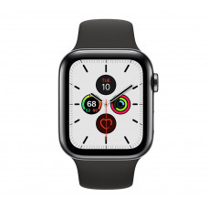 Apple Watch Series 5 LTE 44mm Space Black Steel w. Black b.- Space Black Steel (MWW72/MWWK2)