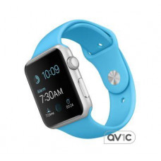 Apple Watch Sport 42mm Silver Aluminum Case with Blue Sport Band (MLC52)