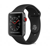 Apple Watch Edition Series 3 GPS + Cellular 38mm Gray Ceramic w. Gray/Black Sport B. (MQK02)