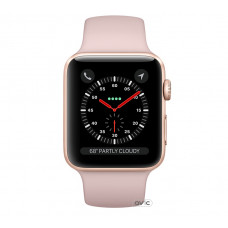 Apple Watch Series 3 (GPS) 42mm Gold Aluminum w. Pink Sand Sport B. - Gold (MQL22)