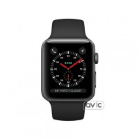 Apple Watch Series 3 (GPS+LTE) 42mm Space Gray Aluminum Case with Black Sport Band (MR302)