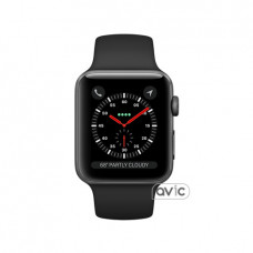 Apple Watch Series 3 (GPS+LTE) 42mm Space Gray Aluminum Case with Black Sport Band (MR302)