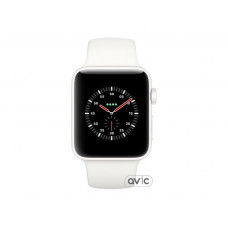 Apple Watch Series 3 Edition 38mm GPS+LTE White Ceramic Case with Soft White/Pebble Sport Band (MQJY2)