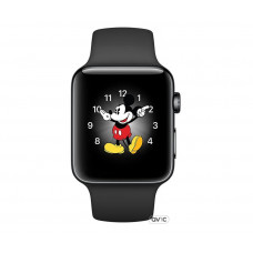 Apple Watch Series 2 38mm Space Black Stainless Steel Case with Black Sport Band (MP492)