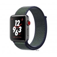 Apple Watch Series 3 Nike+ (GPS + LTE) 42mm Space Gray Aluminium Case with MidnightNike Sport Loop (MQMK2)