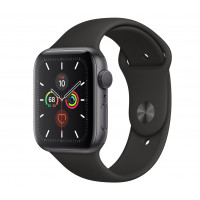 Apple Watch Series 5 GPS 44mm Space Gray Aluminum w. Black b.- Space Gray Aluminum (MWVF2)