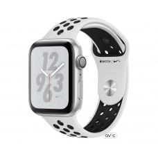 Apple Watch Series 4 Nike+ GPS + Cellular 44mm Silver Aluminum Case with Pure Platinum/Black Nike Sport Band (MTXK2)