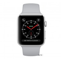 Apple Watch Series 3 (GPS + Cellular) 38mm Silver Aluminum w. Fog Sport B. (MQJN2)