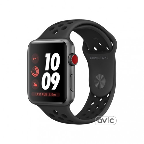 Apple Watch Series 3 Nike+ (GPS + LTE) 38mm Space Gray Aluminum w. Anthracite/BlackSport B. (MQM82)