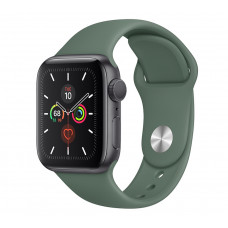 Apple Watch Series 5 (GPS+CELLULAR) 44mm Space Gray Aluminum Case with Sport Band Pine Green