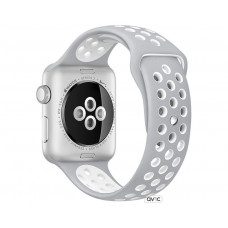 Apple Watch Nike+ Series 2 42mm Silver Aluminum Case with Flat Silver/White Nike Sport Band (MNNT2)