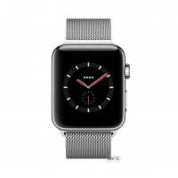 Apple Watch Series 3 (GPS + Cellular) 42mm Stainless Steel w. Milanese L. (MR1J2)