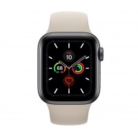 Apple Watch Series 5 (GPS) 44mm Space Gray Aluminum Case with Sport Band Stone
