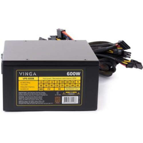 Блок питания Vinga 600W (VPS-600B)