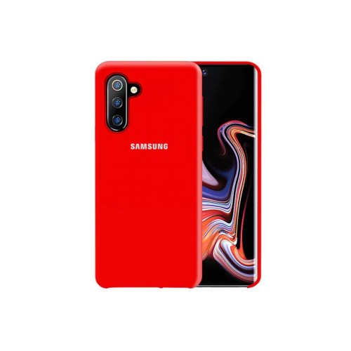 Чехол для Samsung Note 10 Silicone case Red