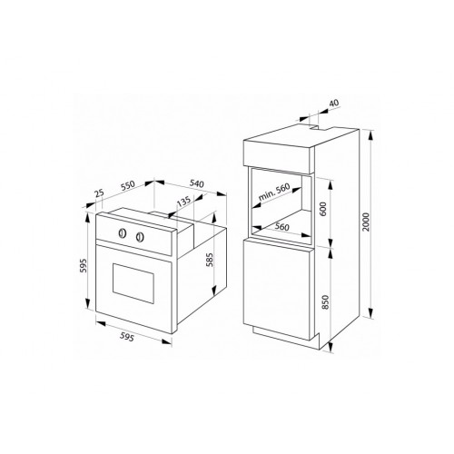 Духовка Amica EB7521B