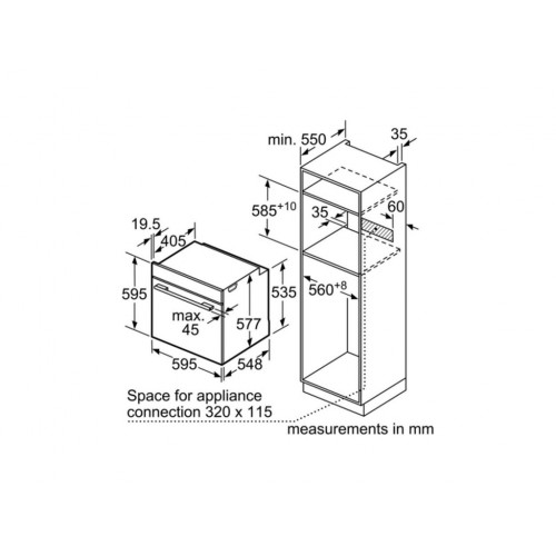 Духовка BOSCH HBG 636LB1