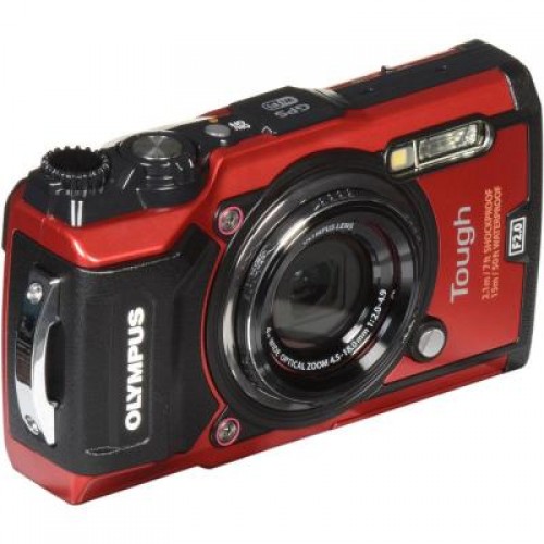 Фотоаппарат OLYMPUS TG-5 Red (Waterproof - 15m; GPS; 4K; Wi-Fi) + case (V104190RE010)