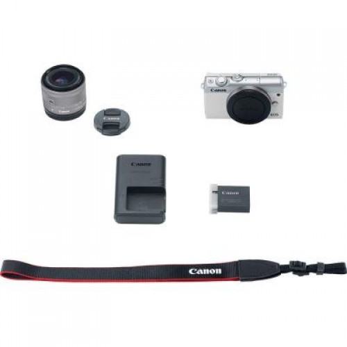 Фотоаппарат Canon EOS M100 15-45 IS STM Kit White (2210C048)