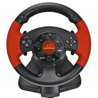 Руль Esperanza PC/PS1/PS2/PS3 Black-Red (EG103)