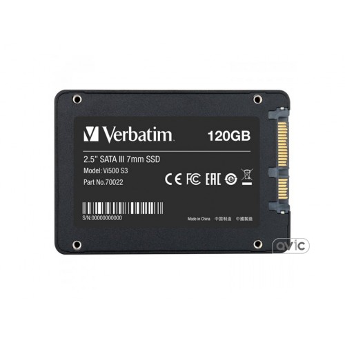 SSD накопитель Verbatim Vi500 S3 120GB (70022)